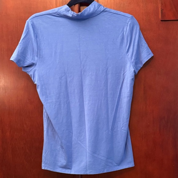 Talbots Women's V-Neck Royal Blue Blouse Size M - Picture 9 of 9